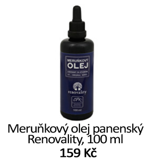 Meruňkový olej panenský Renovality